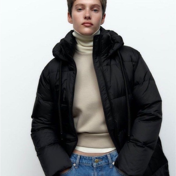 Zara Hooded Puffer Jacket with Water and Wind Protection - Picture 4 of 6